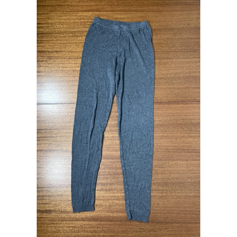 Planet by Lauren G Size 1 S/M Pima‎ Cotton Knit Lounge Pants Gray Pullon Peru
